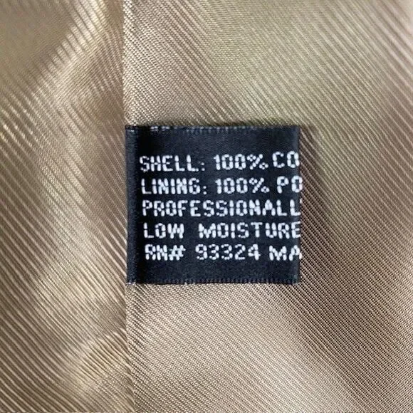 Alan Flusser Luxurious Plush Corduroy Sport Coat Blazer Tan Cotton Jacket 46L - Picture 6 of 11